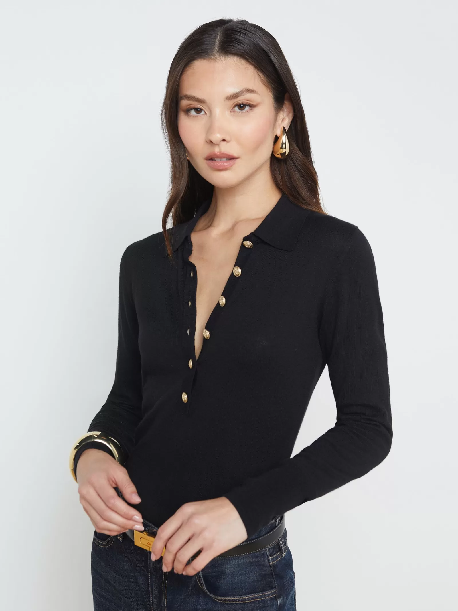 L'AGENCE Sterling Sweater< Back in Stock | Knitwear