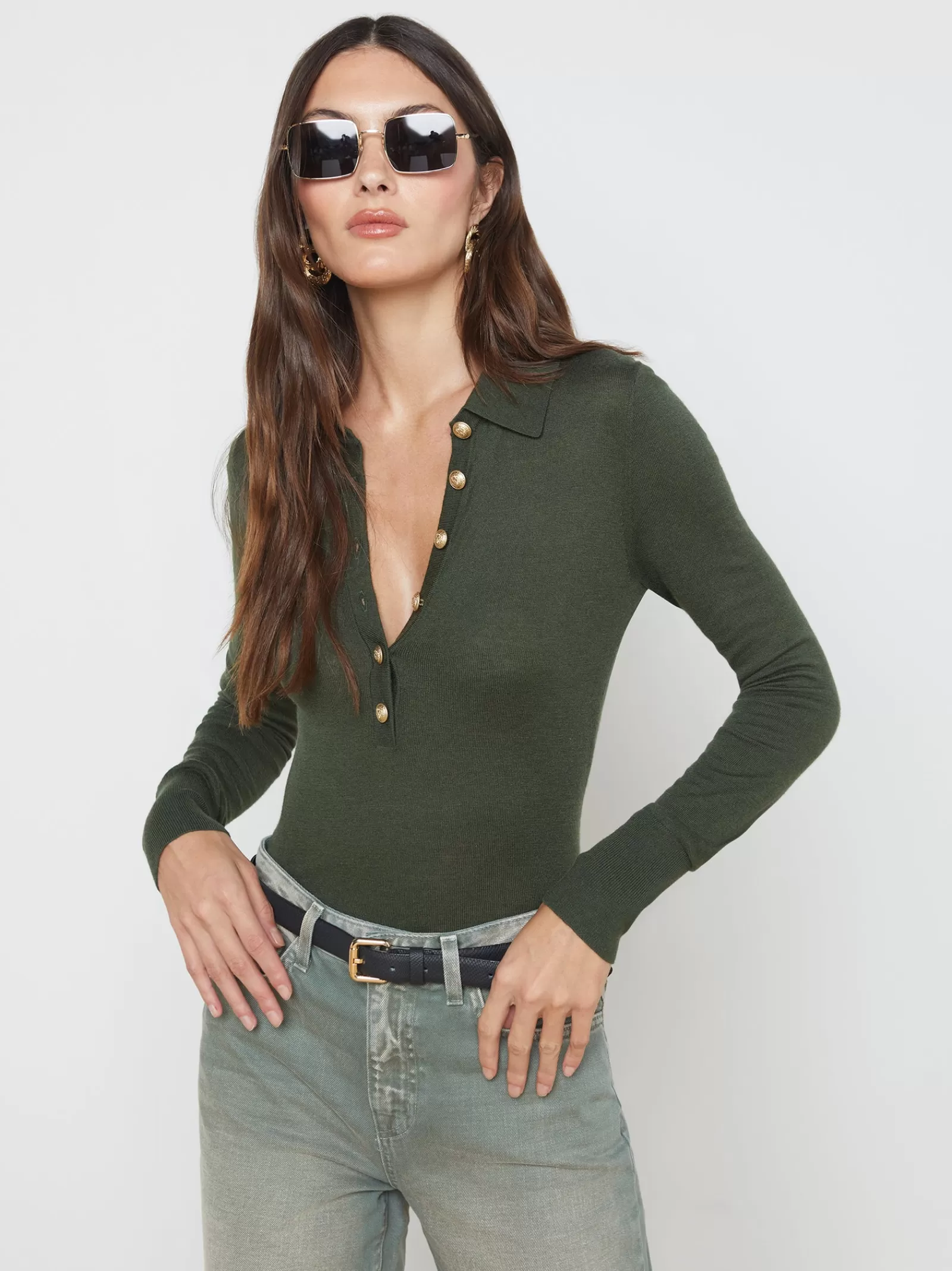 L'AGENCE Sterling Sweater< Resort Collection | Knitwear