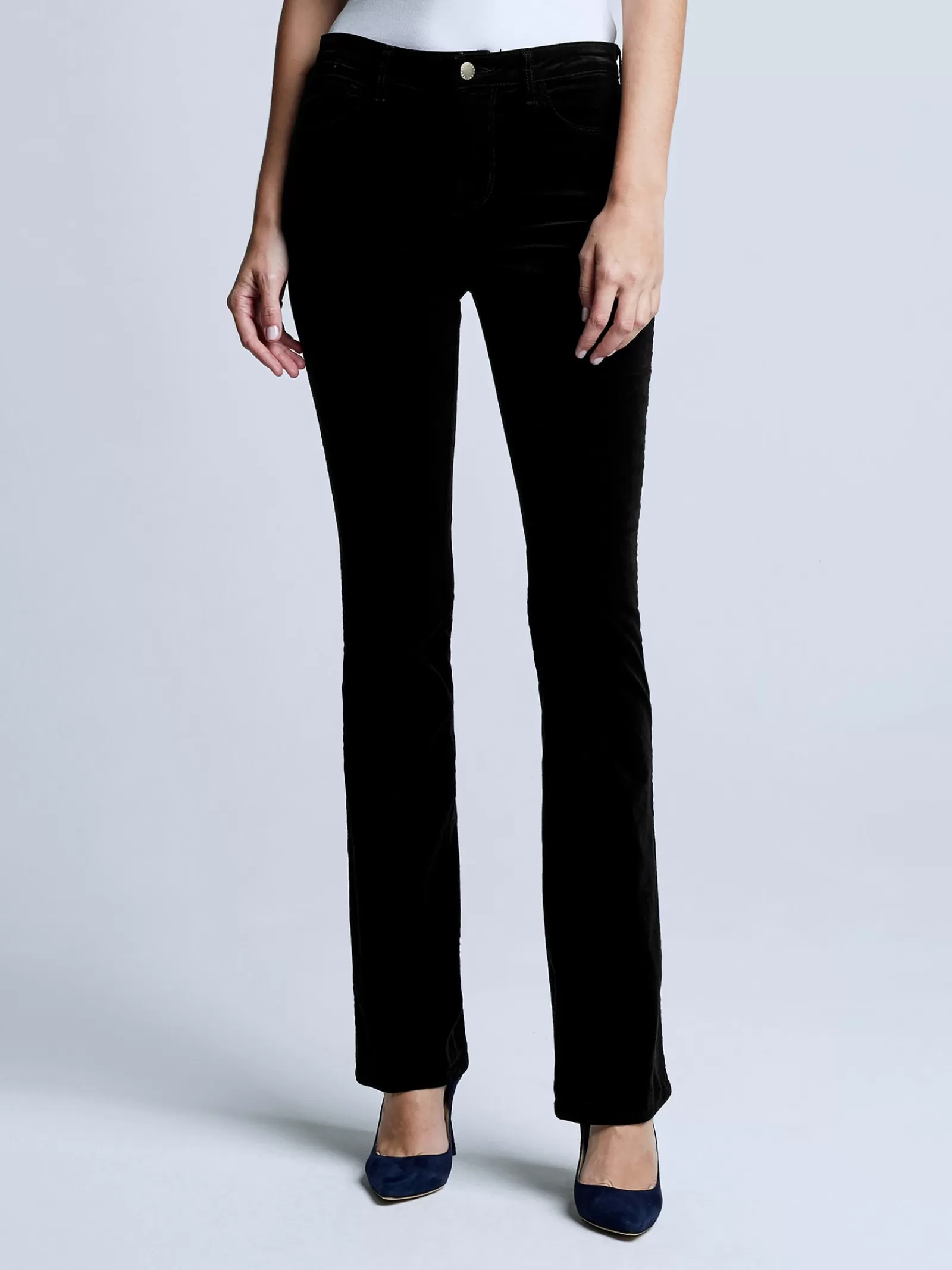L'AGENCE Stevie Velvet Jean< All Things Black | Straight