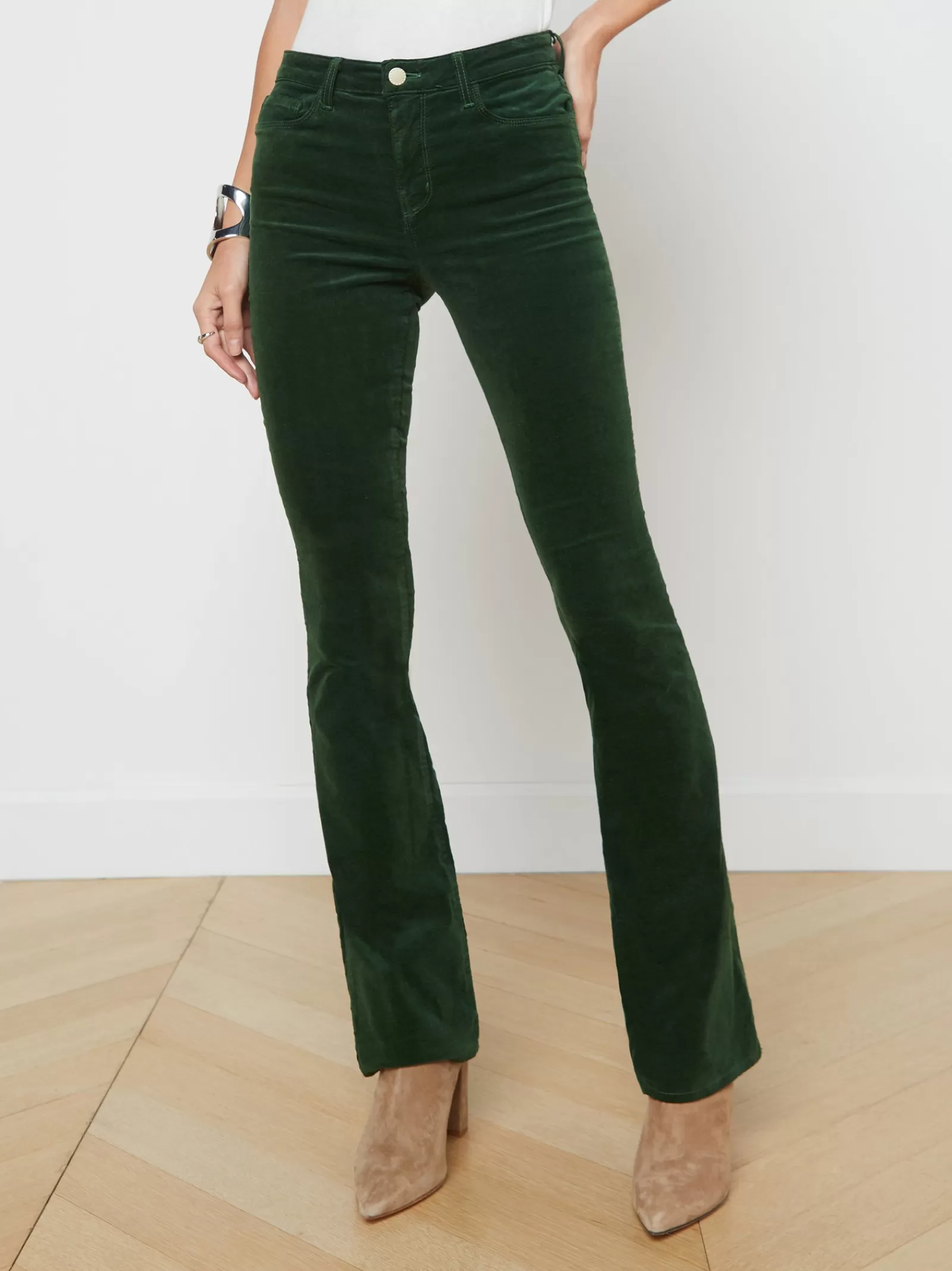 L'AGENCE Stevie Velvet Jean< Straight | Velvet Denim