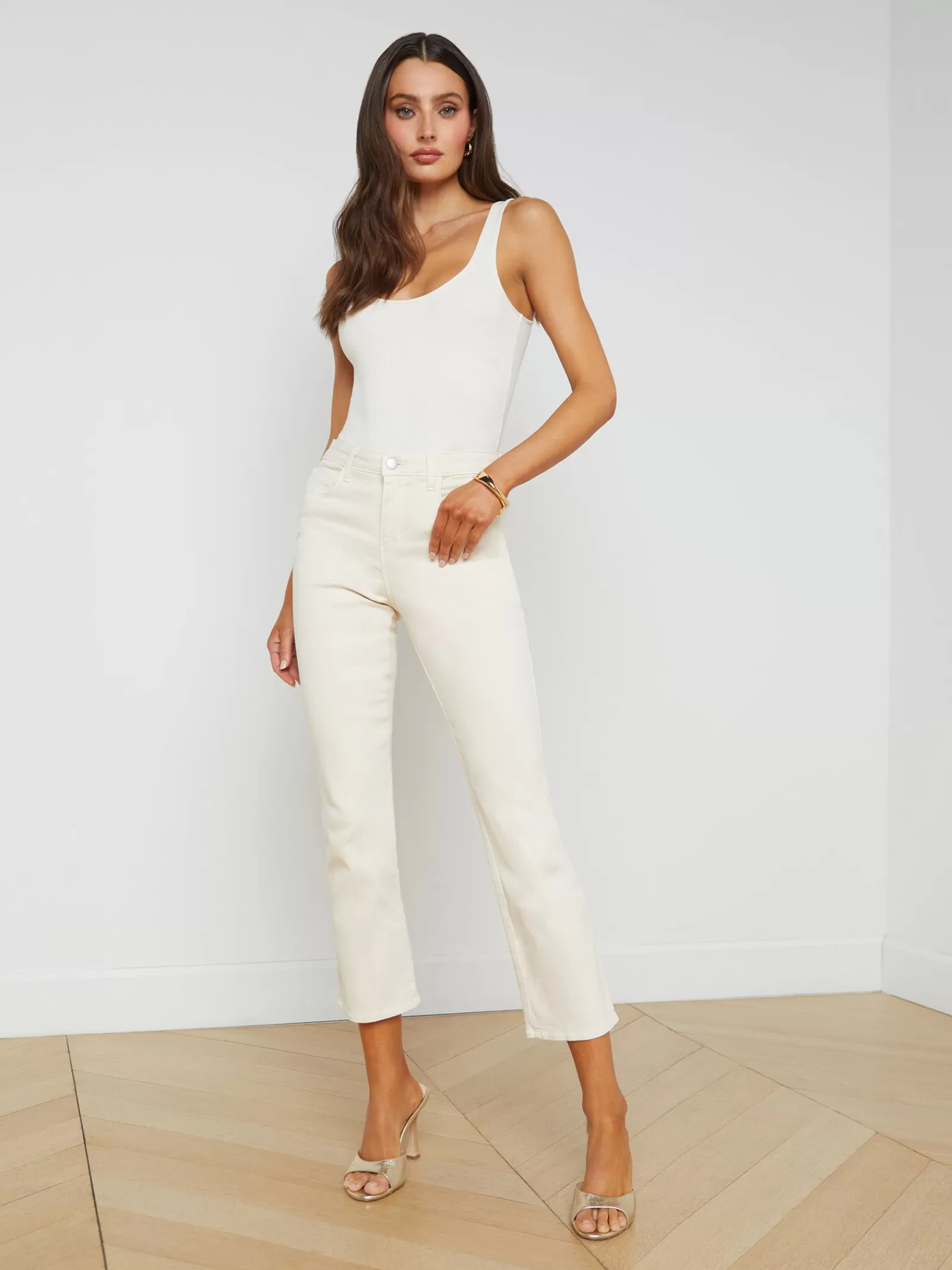 L'AGENCE Tati Cropped Micro Boot Jean< Petite | Flare & Bootcut