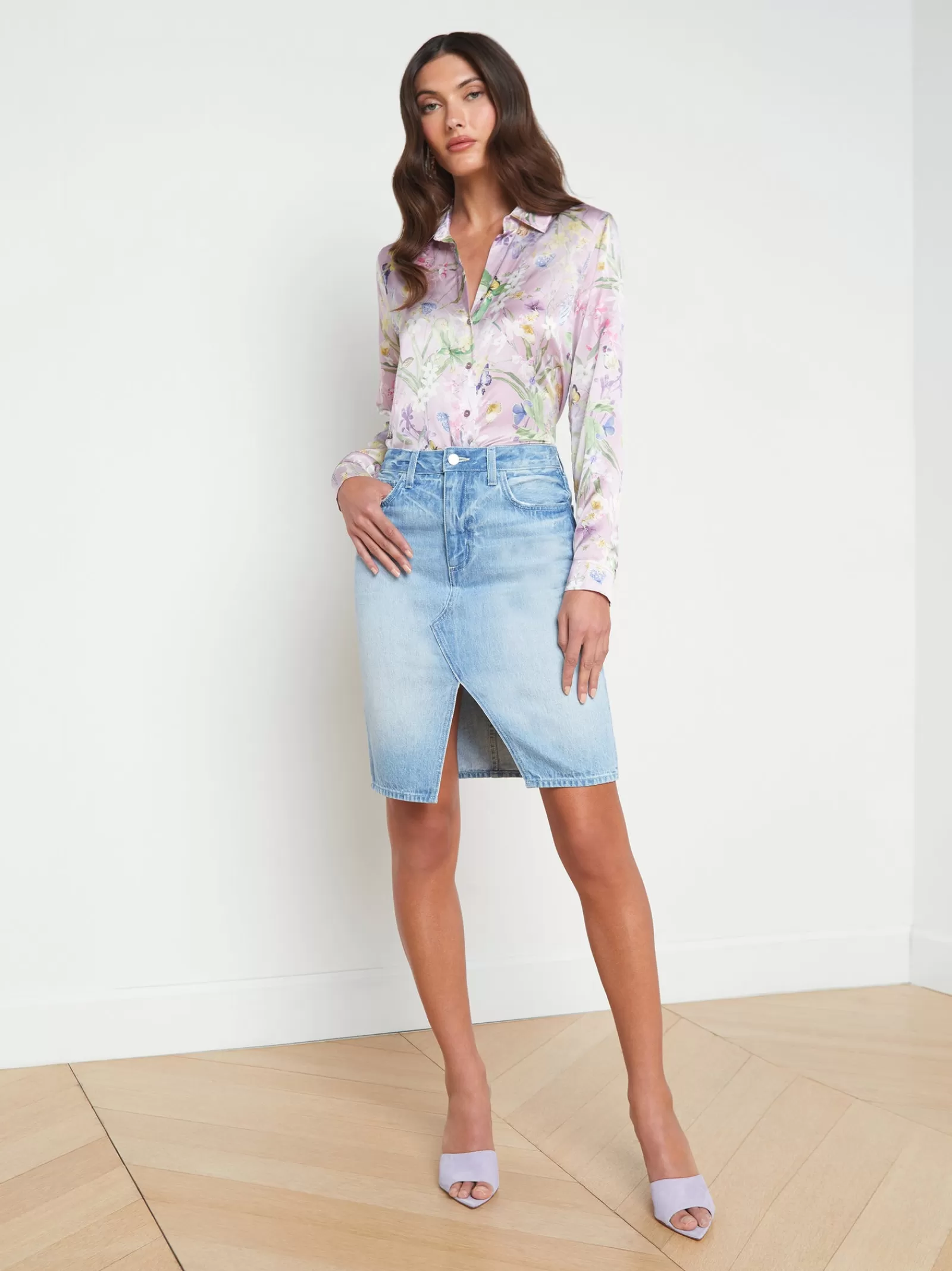 L'AGENCE Tylee Jean Skirt< Spring '24 Catalog | Spring Collection