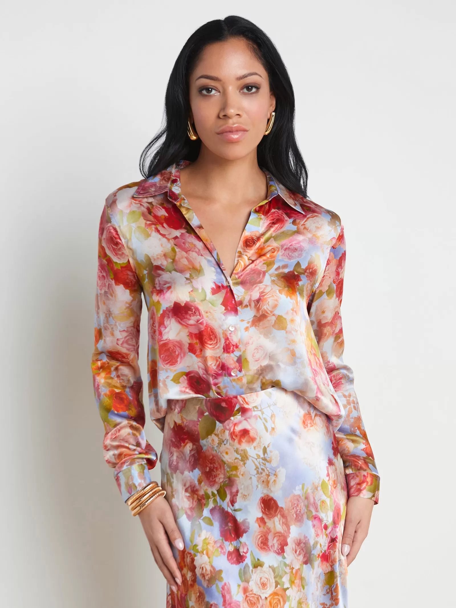 L'AGENCE Tyler Silk Blouse< Sets | Back in Stock
