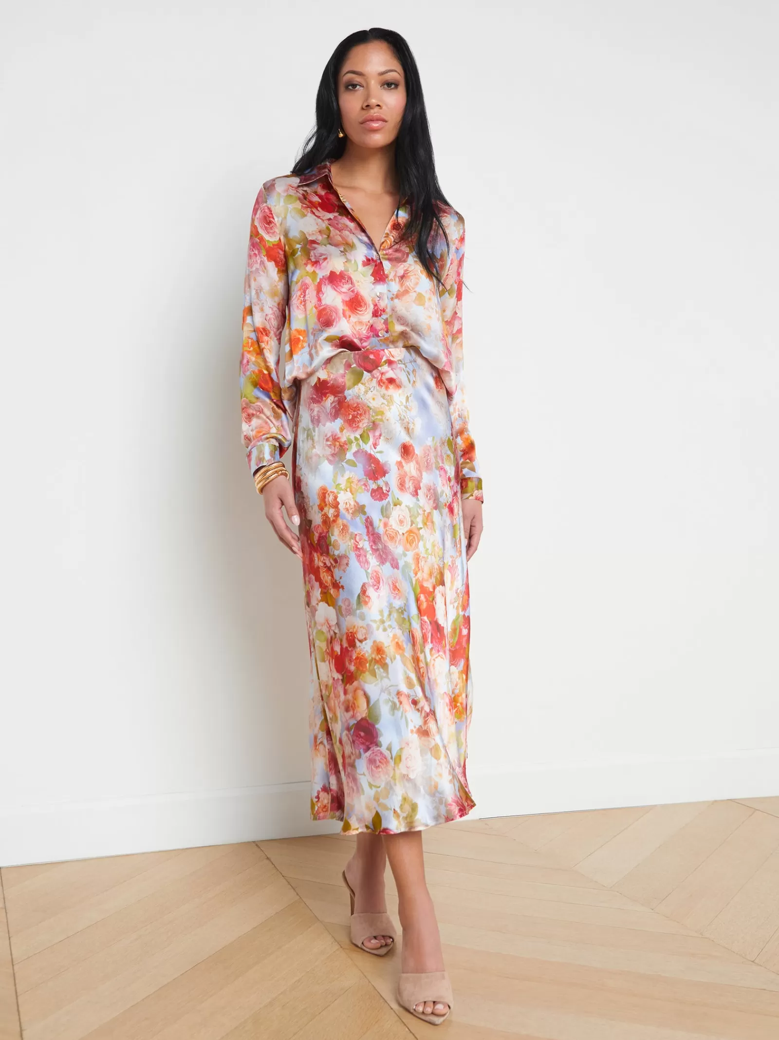 L'AGENCE Tyler Silk Blouse< Sets | Back in Stock