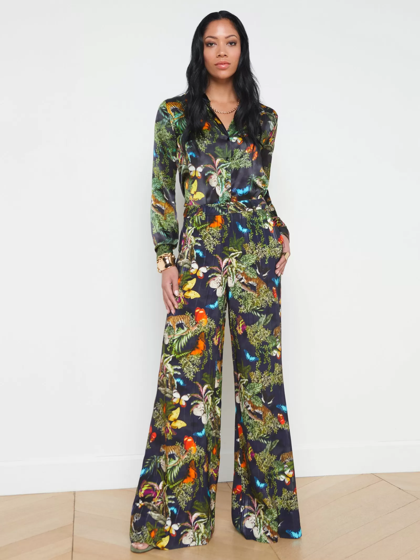 L'AGENCE Tyler Silk Blouse< Back in Stock | Spring Collection