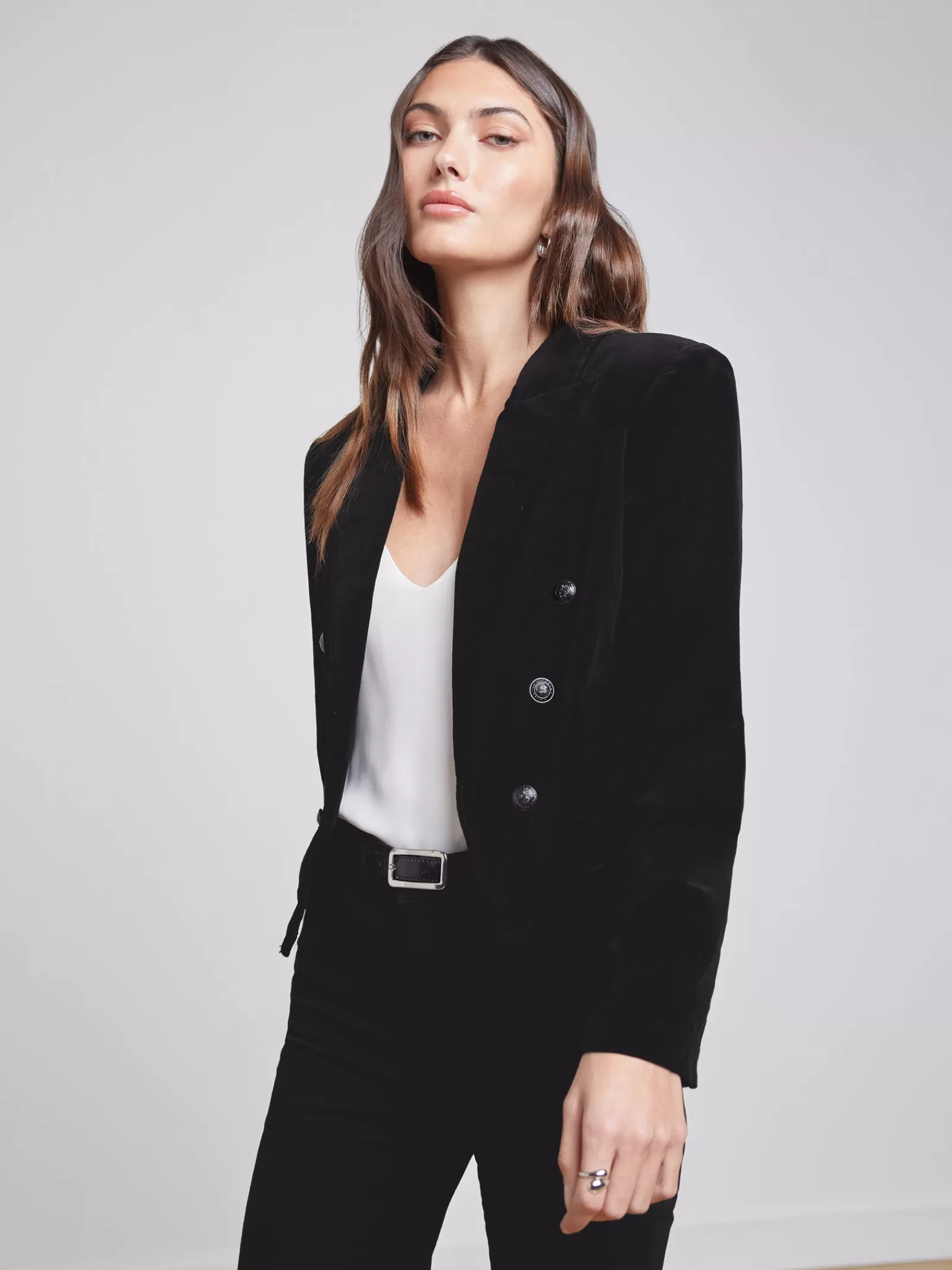 L'AGENCE Wayne Blazer< All Things Black | Blazers & Jackets