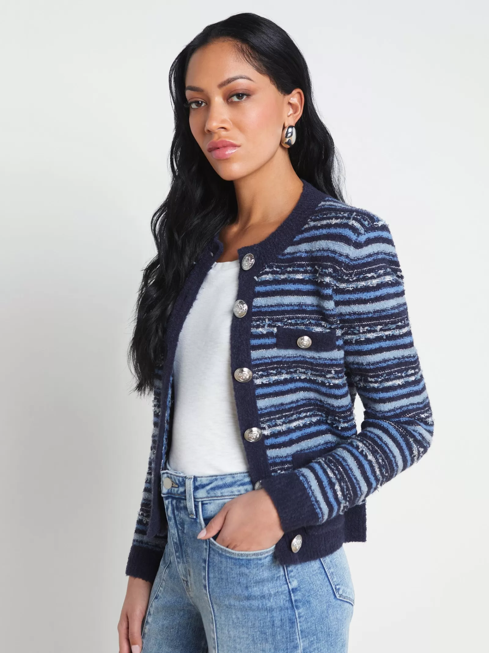 L'AGENCE Woodson Cardigan Jacket< Spring Collection | Knitwear